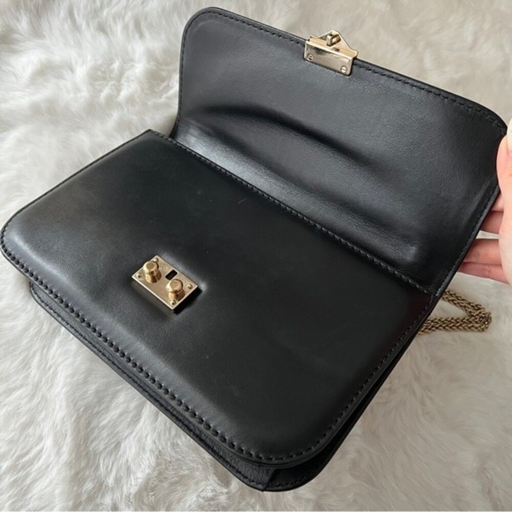 Valentino Rockstud Medium Glam Lock Flap Bag in Black - Picture 7 of 16